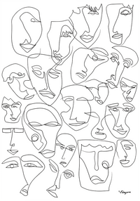FACE STUDY POSTER